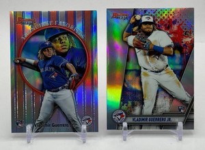 Vladimir Guerrero Jr. 2-Card Rookie Bowmans Best Baseball Card Lot