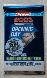 1 Pack of 2003 Opening Day Topps Baseball Cards