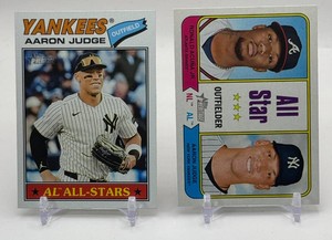 Aaron Judge 2-Card Topps Heritage New York Yankees Baseball Card Lot