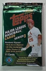 1 Pack of 2000 Series 2 Topps Baseball Cards