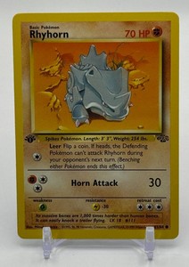 Rhyhorn 1st Edition Pokemon Trading Card