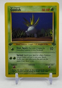 Oddish 1st Edition Pokemon Trading Card