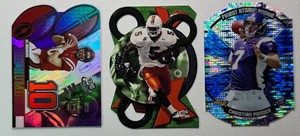 3-Card Rookie Die-Cut Football Card Lot