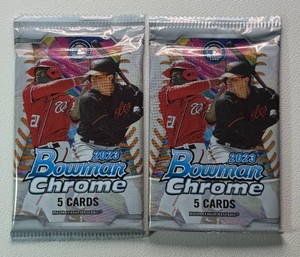 2 Packs of 2023 Bowman Chrome Baseball Cards