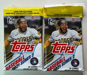 2 Packs of 2021 Topps Series 2 Baseball Cards