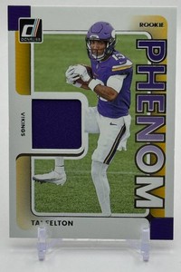 Tai Felton RC Swatch 2025 Donruss Threads Minnesota Vikings Rookie Football Card No. RPJ-TAF