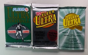 3 Packs of 1990s Fleer Baseball Cards