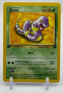 Ekans 1st Edition Pokemon Trading Card