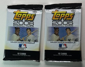 2 Packs of 2006 Topps Series 1 Baseball Cards