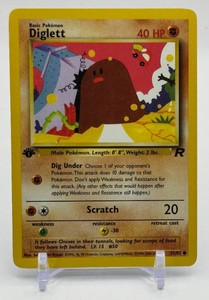 Diglett 1st Edition Pokemon Trading Card