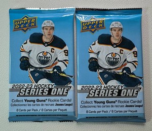 2 Packs of 2022-23 Upper Deck Series 1 Hockey Cards