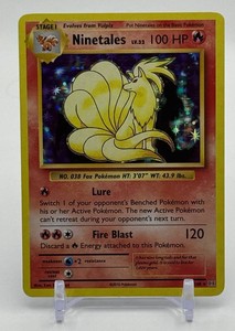 Ninetales Holo Pokemon Trading Card