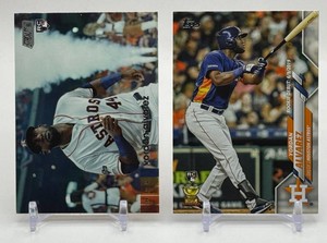 Yordan Alvarez 2-Card Rookie Baseball Card Lot