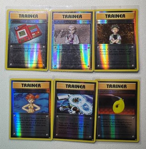 6-Card Trainer Holo Pokemon Trading Card Lot
