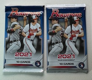 2 Packs of 2021 Bowman Baseball Cards (2)