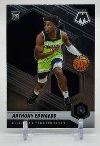 Anthony Edwards RC 2020 Mosaic Minnesota Timberwolves Rookie Basketball Card No. 201