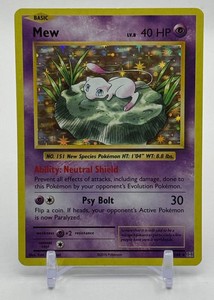 Mew Holo Pokemon Trading Card