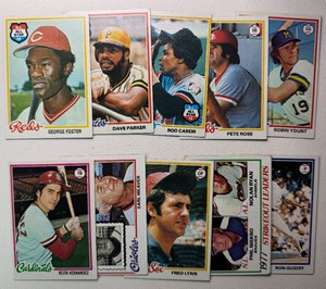 1978 10-Card Star Baseball Card Lot