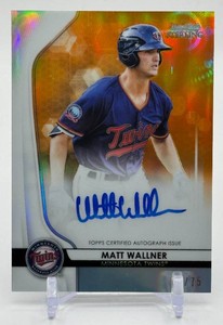 Matt Wallner RC Auto 75 2020 Bowman Sterling Minnesota Twins Rookie Baseball Card No. BSPA-MW