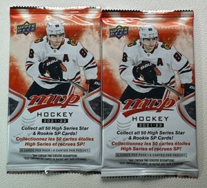 2 Packs of 2021-22 MVP Hockey Cards