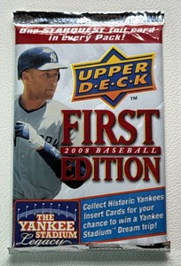 1 Pack of 2008 Upper Deck 1st Edition (Kershaw RC)