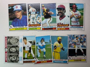 1979 Topps 10-Card Star Baseball Card Lot