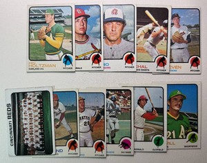 1973 Topps 11-Card Vintage Baseball Card Lot