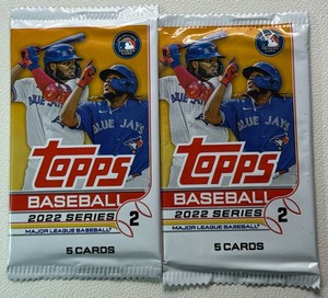 2 Packs of 2022 Topps Series 2 Baseball Cards