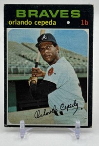 Orlando Cepeda High Number 1971 Topps Vintage Baseball Card No. 605
