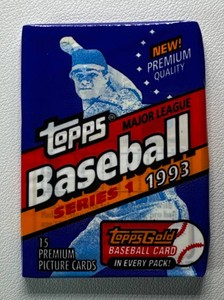 1 Pack of 1993 Topps Series 1 Baseball Cards