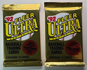 2 Packs of 1992 Fleer Ultra Baseball Cards
