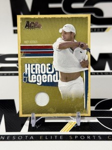Andy Roddick Relic 500 2006 Ace Authentic Heroes & Legend #76 Numbered 107500 Tennis Card