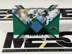 Vince Young Game-Worn Jersey Relic 1349 2008 Topps Stadium Club Impact #IR-VY Football Card Numbered 01661349