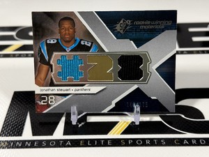 Jonathan Stewart 175 RC Dual Relic 2008 SPX Rookie Winning Materials #RM-JS Numbered 140175 Football Card