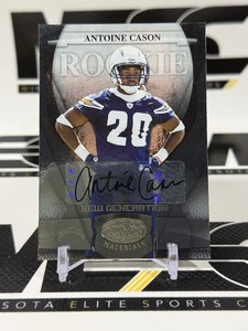 Antoine Cason Auto RC  749 2008 Leaf Certified New Generation #153 Rookie Numbered 480749 Football Card