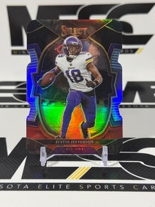 Justin Jefferson Die Cut Prizm 2022 Select #50 Minnesota Vikings Football Card