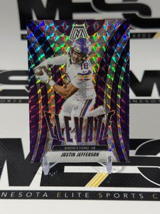 Justin Jefferson 2025 Mosaic Elevate Insert #13 Minnesota Vikings Football Cards