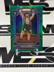 Brock Lesnar Green Prizm 2023 WWE Smack Down #151 Trading Card