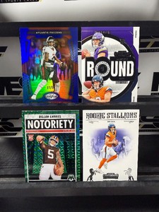 4 Card Quarter Back Lot Rookie Nix, McCarthy, Gabriel  Penix 50 Football Cards