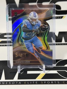 Jahmyr Gibbs RC SSP 2023 Select Silver Die Cut Club Level #266 Rookie Football Card