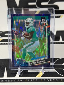 DeVon Achane Purple Shack RC 2023 Donruss Optic #269 Rookie Football Card