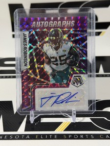 James Robinson Auto 49 2022 Mosaic Purple #AM-JR Football Card