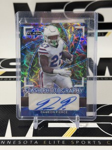 Dameon Pierce Auto 20 2022 Leaf Flash Photography #FP-DP Numbered 320 Football Card
