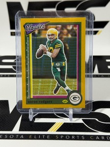 Aaron Rodgers 99 2022 Classics Yellow #35 Numbered 0699 Football Card