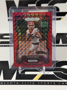 Carson Beck 125 Red Finite RC 2024 Prizm Draft Picks #130 Numbered 65125 Rookie Football Card