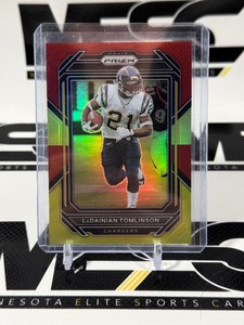 Ladainian Tonlinson 44 2022 Red and Yellow Prizm #157 Numbered 2944 Football Card