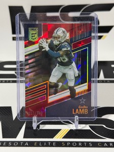 Cee Dee Lamb 399 2022 Donruss Elite Red #59 Numbered 317399 Football Card