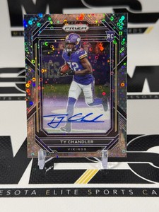 Ty Chandler Auto RC 2022 Prizm no Huttle #348 Rookie Minnesota Vikings Football Card