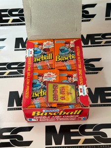 1990 Donruss Baseball Wax Pack Card Box - Possibly 1 Pack Missing