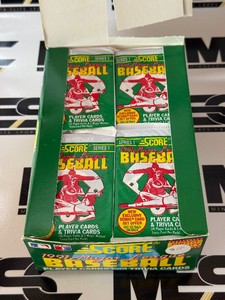 1991 Score Baseball Wax Pack Box